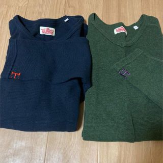 ハリウッドランチマーケット(HOLLYWOOD RANCH MARKET)のHOLLYWOOD RANCH MARKET ストレッチフライス クル&Vネック(Tシャツ/カットソー(七分/長袖))