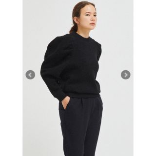 yori タックショルダーニットソー黒の通販 by yoooooou|ラクマ