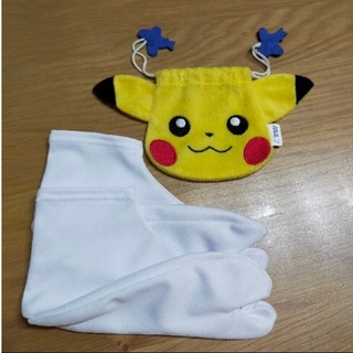 ポケモン(ポケモン)の子供 足袋20cm と ビカチュウの巾着 セット(その他)