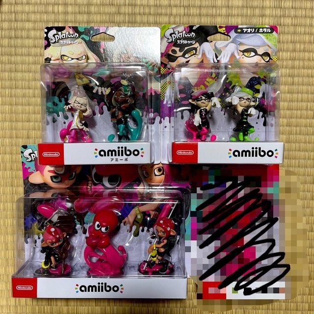 スプラトゥーン amiibo トリプルセット シオカラー テンタクルズ スプラトゥーン amiibo トリプルセット シオカラー テンタクルズ