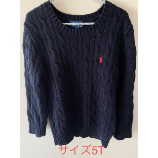 ポロラルフローレン(POLO RALPH LAUREN)のポロラルフローレン　キッズコットンセーター紺色　5T/115cm(ニット)