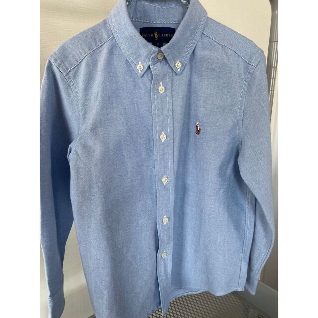 POLO RALPH LAUREN(ポロラルフローレン)の(新品)ポロラルフローレン　キッズシャツ　ブルー　6T/120cm  キッズ/ベビー/マタニティのキッズ服男の子用(90cm~)(ブラウス)の商品写真