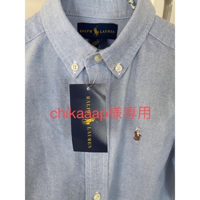 POLO RALPH LAUREN(ポロラルフローレン)の(新品)ポロラルフローレン　キッズシャツ　ブルー　6T/120cm  キッズ/ベビー/マタニティのキッズ服男の子用(90cm~)(ブラウス)の商品写真