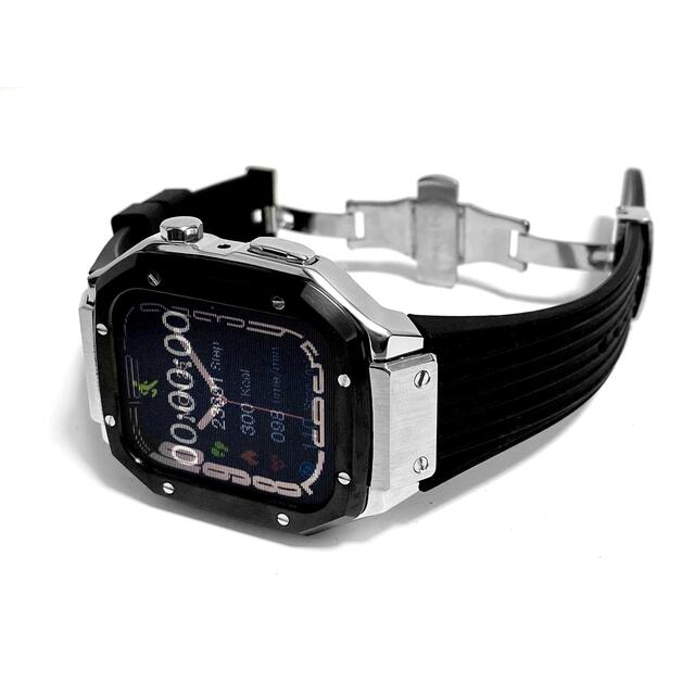 アップルウォッチカスタム　アップルウォッチラバーバンド メンズの時計(ラバーベルト)の商品写真