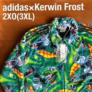 アディダス(adidas)の新品未使用2XO(3XL) adidas×KerwinFrost 総柄ジャケット(ダウンジャケット)