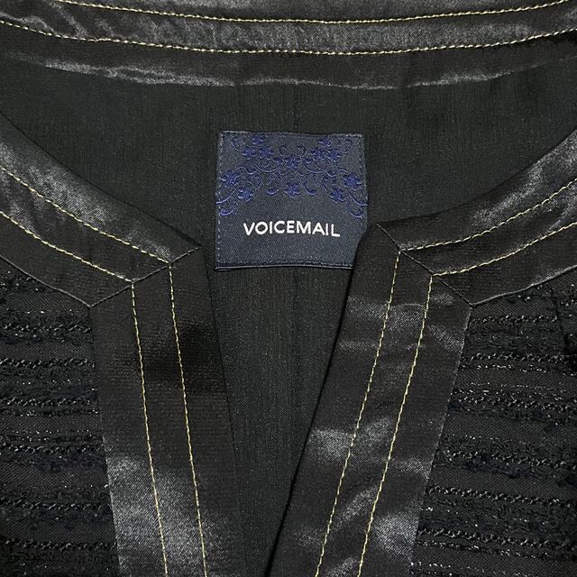 VOICEMAIL(ヴォイスメール)のvoicemail ヴォイスメール　ゴールドステッチ　ジャケット レディースのジャケット/アウター(ノーカラージャケット)の商品写真