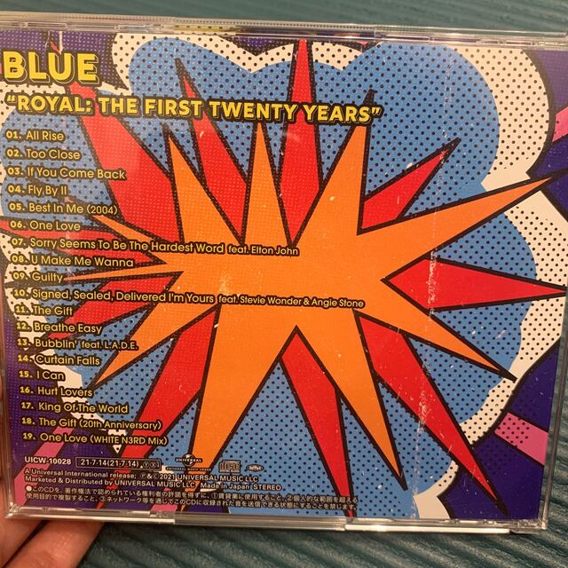 BLUE "ROYAL:THE FIRST TWENTY YEARS" エンタメ/ホビーのCD(ポップス/ロック(洋楽))の商品写真