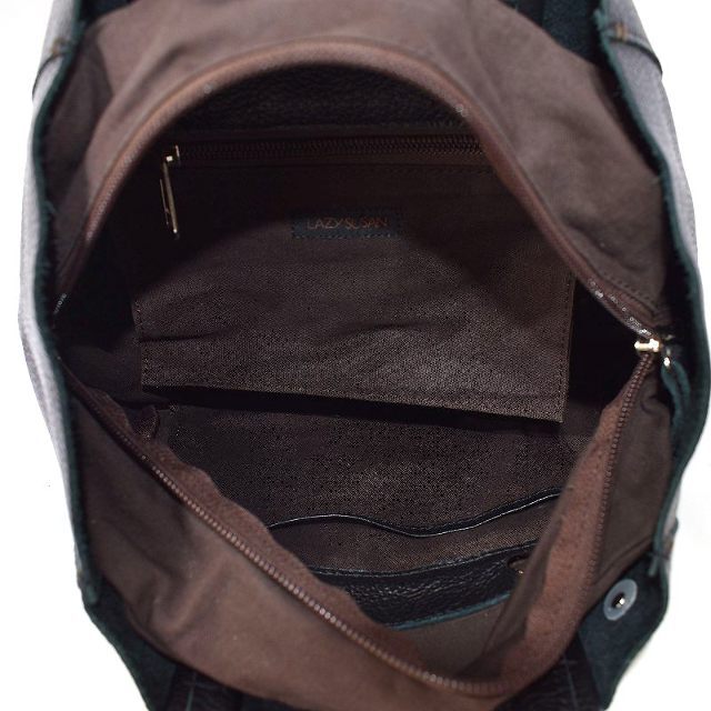 LAZY SUSAN(レイジースーザン)のLAZY SUSAN スタースタッズ レザー ミニ トートバッグ 黒 ブラック レディースのバッグ(トートバッグ)の商品写真