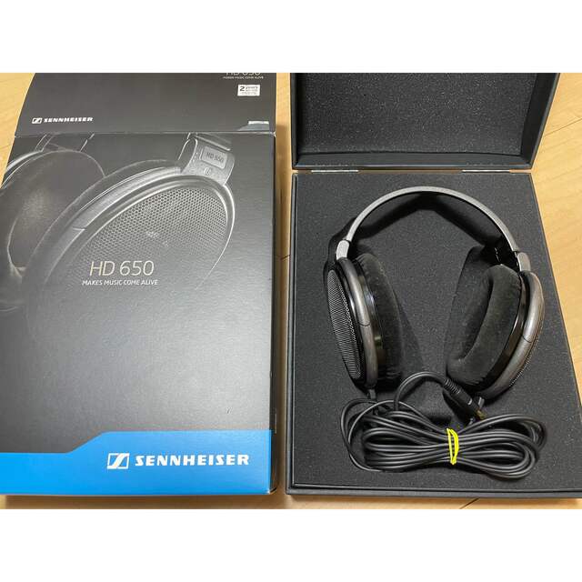 HD650 ゼンハイザー　ケーブル純正品交換済み