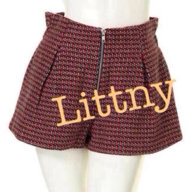 Littny(リトニー)の値下げ✴︎Littnyツイードショーパン レディースのパンツ(ショートパンツ)の商品写真