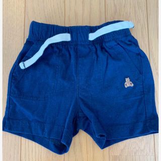 ベビーギャップ(babyGAP)のGap baby 紺色半ズボン 6-12month オーガニカリーコットン (パンツ)