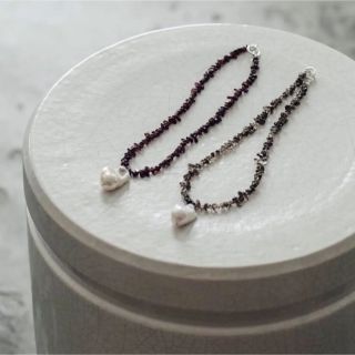 ビューティアンドユースユナイテッドアローズ(BEAUTY&YOUTH UNITED ARROWS)のaere Garnet ×Baroque Pearl necklace (ネックレス)