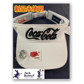 パーリーゲイツ(PEARLY GATES)のジャックバニー　サンバイザー　コカコーラ　ゴルフキャップ　ゴルフサンバイザー(その他)