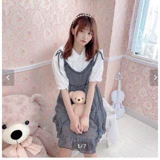 ロディスポット(LODISPOTTO)のcherllita ♡ frill check cami dress(ミニワンピース)