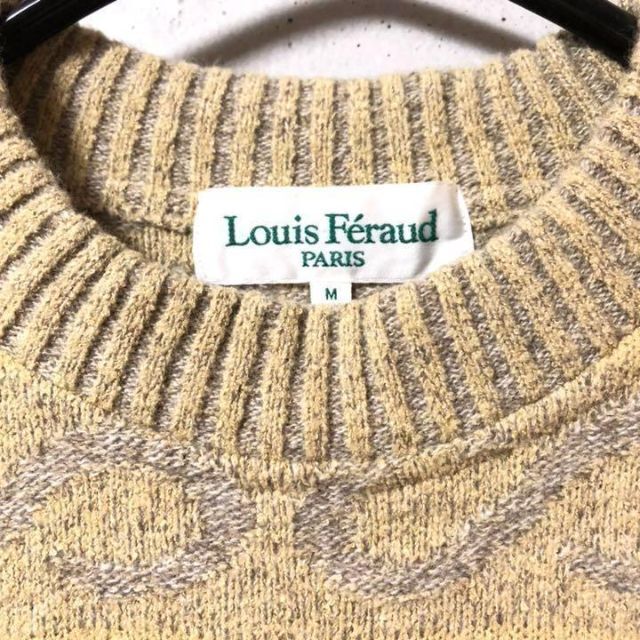 Louis Feraud PARIS ルイスフェロー  総柄 ウール ニット