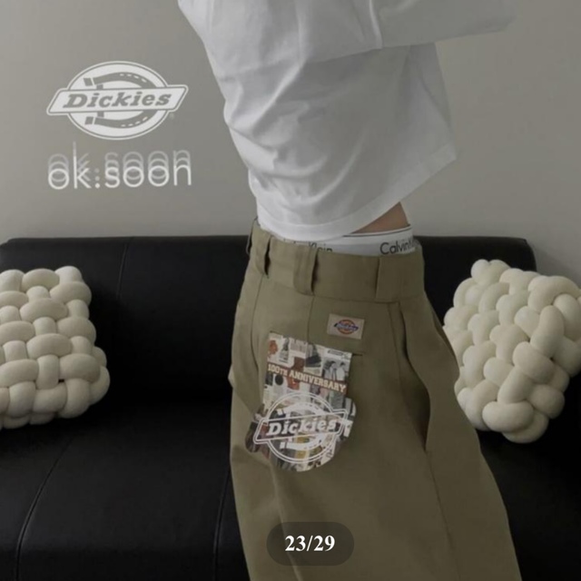 Dickies(ディッキーズ)のok.soon dickiesコラボチノ レディースのパンツ(チノパン)の商品写真