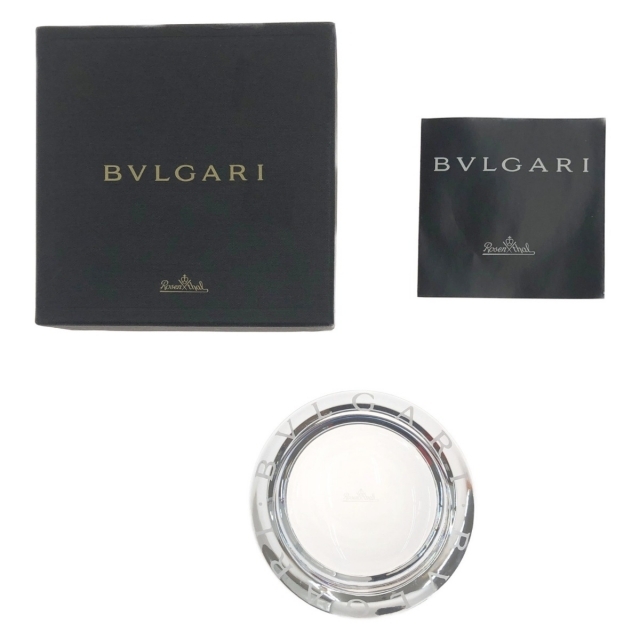 BVLGARI(ブルガリ)の〇〇BVLGARI ブルガリ ROSENTHAL ローゼンタール クリスタル アッシュトレイ 灰皿 メンズのファッション小物(タバコグッズ)の商品写真