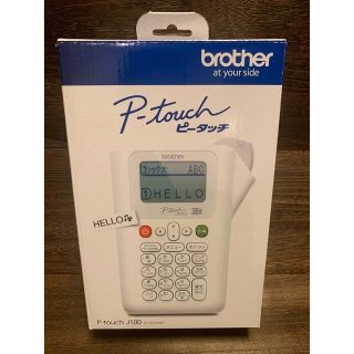 ブラザー(brother)のbrother ピータッチ ラベルライター PT-J100W (OA機器)