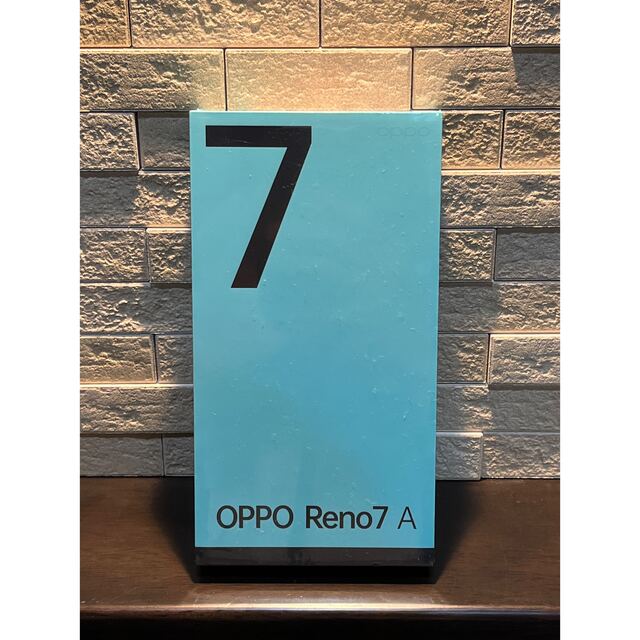 OPPO(オッポ)のSIMフリー　Reno7A 新品未開封 スマホ/家電/カメラのスマートフォン/携帯電話(スマートフォン本体)の商品写真