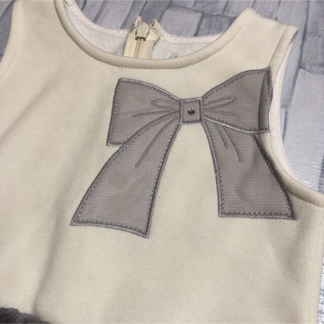 hakka baby(ハッカベビー)のハッカ baby  チュール ワンピース  90 キッズ/ベビー/マタニティのキッズ服女の子用(90cm~)(ワンピース)の商品写真