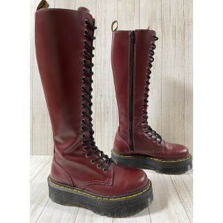 ドクターマーチン(Dr.Martens)のレア　ドクターマーチン☆☆ＢＲＩＴＡＩＮ☆☆超厚底サイドジップ(ブーツ)