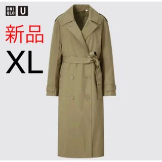 ユニクロ(UNIQLO)の新品　ユニクロ　ユー　オーバートレンチコート　XLサイズ　オリーブ(トレンチコート)