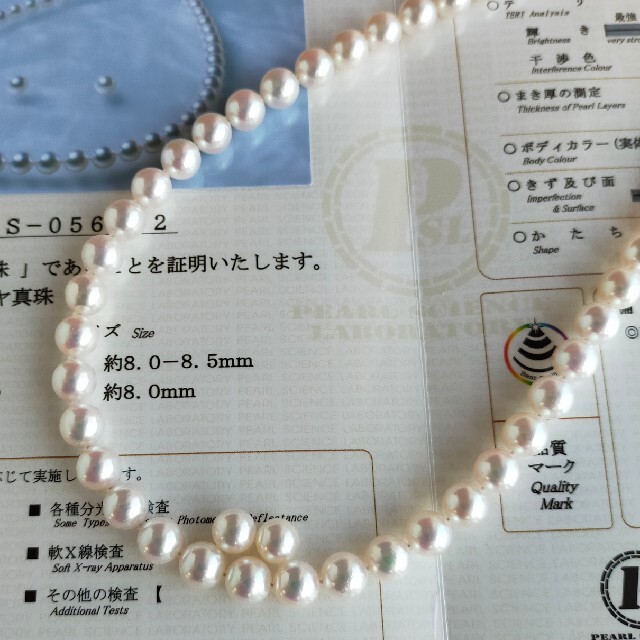 桜舞う季節 あこや真珠 ネックレス K14イヤリングセット ☆証明書付