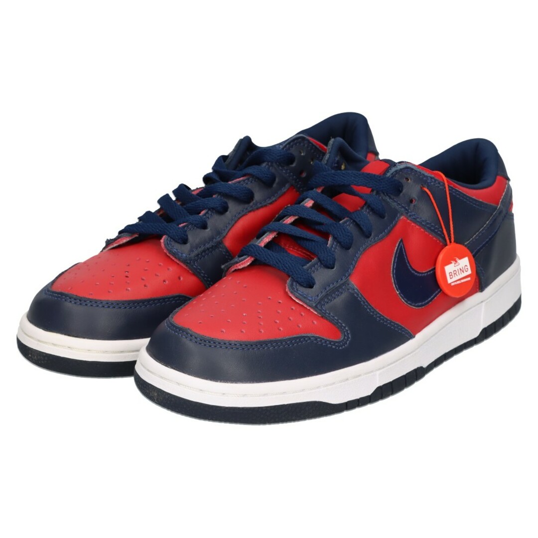 NIKE(ナイキ)のNIKE ナイキ 99年製 Dunk Low Varsity Red 630358-641 ダンク ロー バーシティレッド ローカットスニーカー US9.5 ネイビー/レッド メンズの靴/シューズ(スニーカー)の商品写真