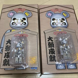 ベアブリック(BE@RBRICK)のBE@RBRICK 達磨 合格 銀メッキ 100%&400% 2セット(フィギュア)