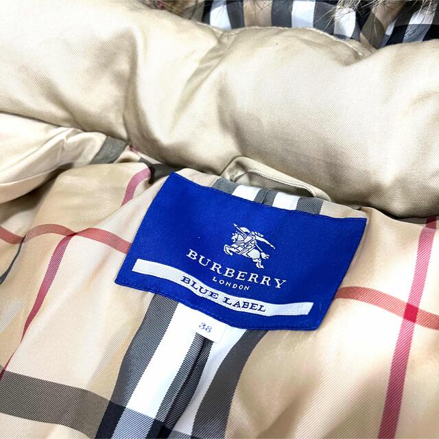 BURBERRY BLUE LABEL(バーバリーブルーレーベル)の美品　BURBERRY BLUE LABEL ダウンコート　3way 38 レディースのジャケット/アウター(ダウンコート)の商品写真