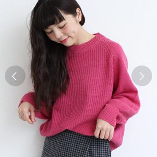 ドットアンドストライプスチャイルドウーマン(Dot&Stripes CHILDWOMAN)の袖ドルマン プルオーバー ニット(ニット/セーター)