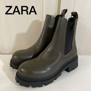 ザラ(ZARA)の新品タグ付　ZARA  トラックソールブーツ　41(ブーツ)