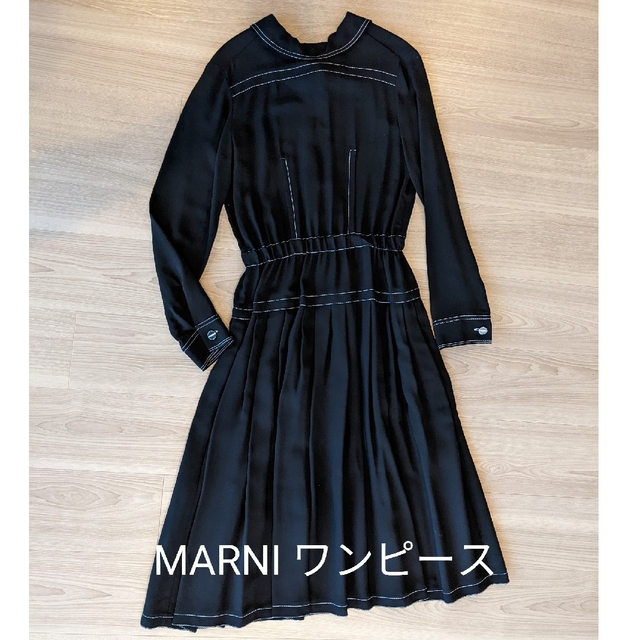 2022年最新改良版 マルニ MARNI ワンピース 黒 38 | www.artfive.co.jp