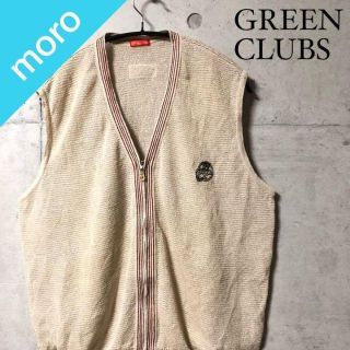 グリーンクラブ(GREEN CLUBS)のNo.81 GREEN CLUBS　ニットベスト　メッシュ生地　ワンポイント(ベスト)