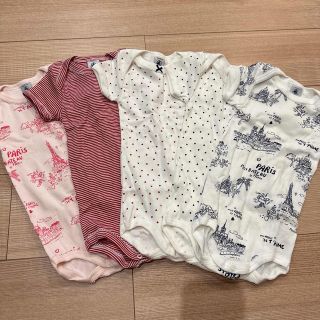 プチバトー(PETIT BATEAU)のプチバトー　半袖ボディオール　肌着(肌着/下着)