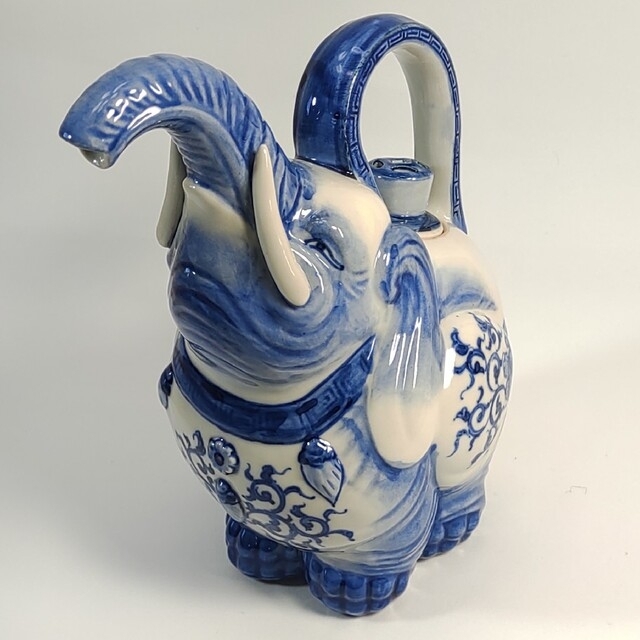 未使用 九谷焼 水瓶 水差し 置物 調度品 美術工芸品 象 - 通販 - www