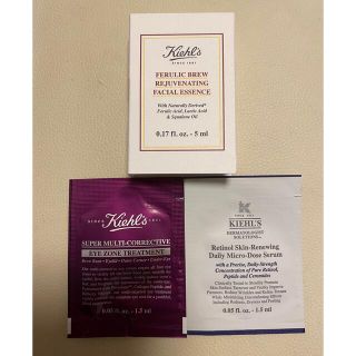 キールズ(Kiehl's)のキールズ ブリュー フェイシャル エッセンス/リニューイングセラム/アイゾーン(サンプル/トライアルキット)