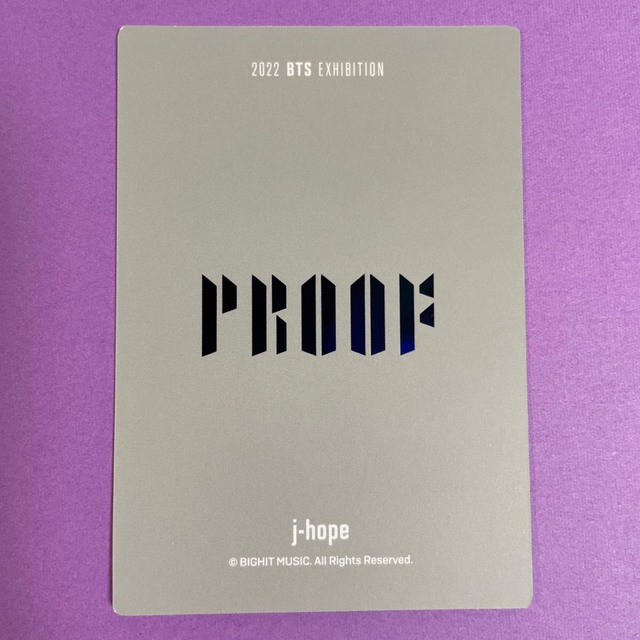 防弾少年団(BTS)(ボウダンショウネンダン)のBTS proof exhibition トレカ　ホソク　J-HOPE エンタメ/ホビーのタレントグッズ(アイドルグッズ)の商品写真