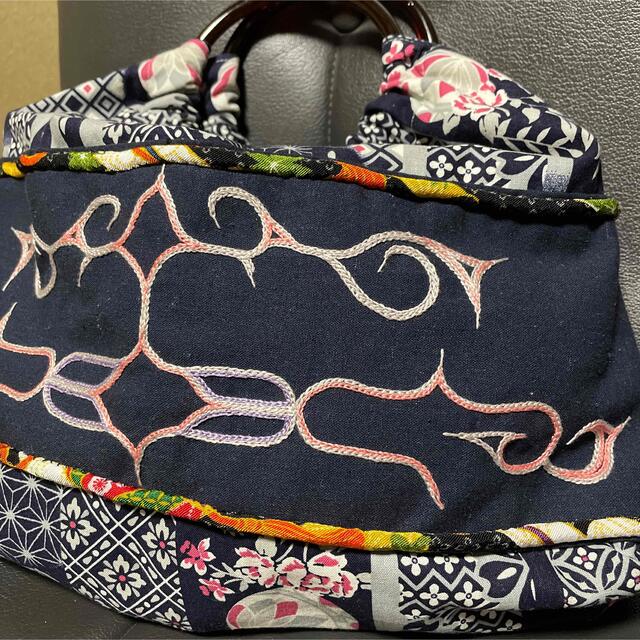 アイヌ刺繍　刺繍バック❤️一点物 2