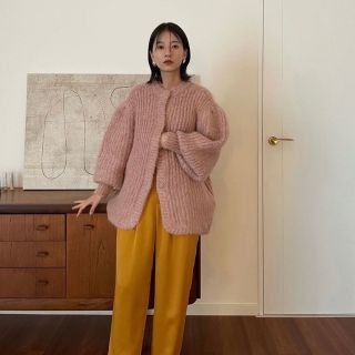 クラネ(CLANE)のCOLOR MOHAIR SHAGGY CARDIGAN  クラネ　サイズ①(カーディガン)