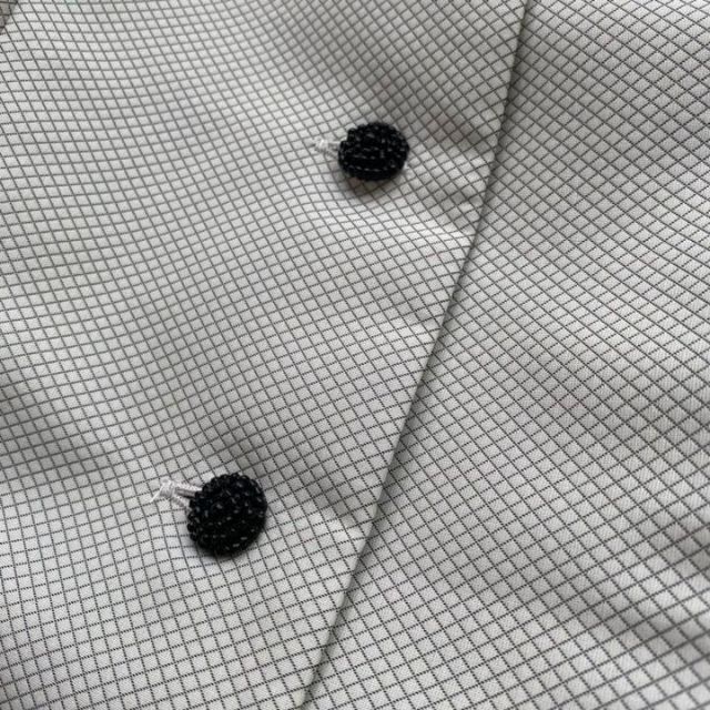 【美品】Rene ワンピース コート レース カメリア 格子柄 グレー 36