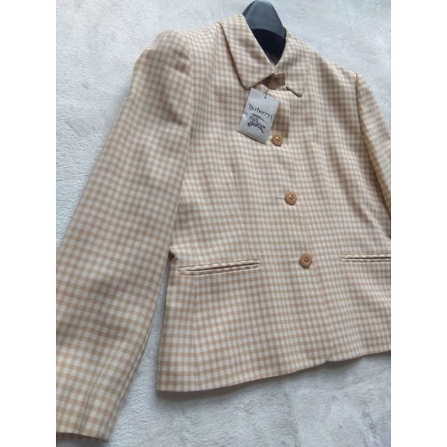 BURBERRY(バーバリー)の【Burberrys】 未使用品 ギンガムチェック ジャケット レディース M レディースのジャケット/アウター(テーラードジャケット)の商品写真