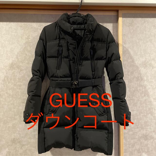 GUESS 文字入り　ダウンコート　レディース　XS 美品