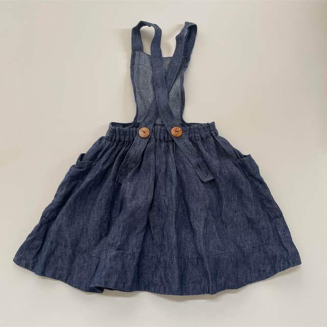 SOOR PLOOM(ソーアプルーム)のsoorploom エプロンスカート　4-5Y 100〜110cm キッズ/ベビー/マタニティのキッズ服女の子用(90cm~)(スカート)の商品写真