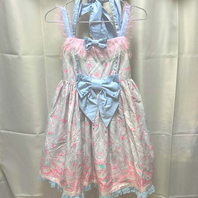 Angelic Pretty(アンジェリックプリティー)のアンジェリックプリティ　メモリアルケーキ　ジャンパースカート  レディースのワンピース(ひざ丈ワンピース)の商品写真