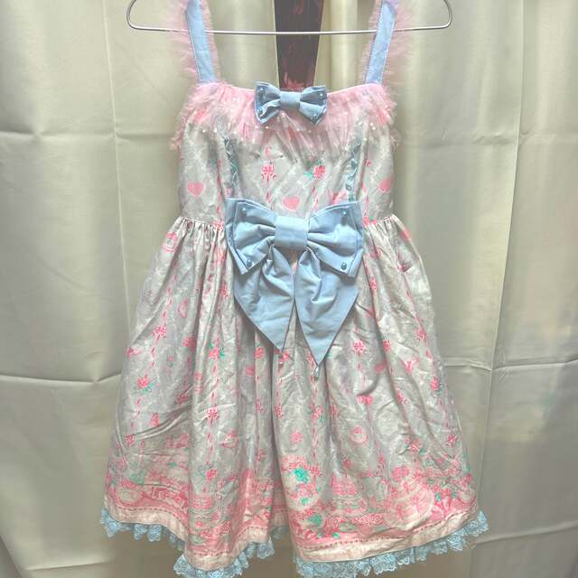 Angelic Pretty(アンジェリックプリティー)のアンジェリックプリティ　メモリアルケーキ　ジャンパースカート  レディースのワンピース(ひざ丈ワンピース)の商品写真