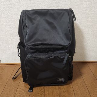 ポーター(PORTER)の美品 ポーター プラン リュックサック  ブラック PORTER PLAN(リュック/バックパック)