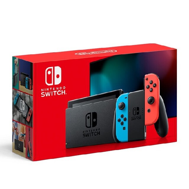 Nintendo Switch(ニンテンドースイッチ)のNintendo Switch ネオン新型　新品未開封　任天堂スイッチ エンタメ/ホビーのゲームソフト/ゲーム機本体(家庭用ゲーム機本体)の商品写真