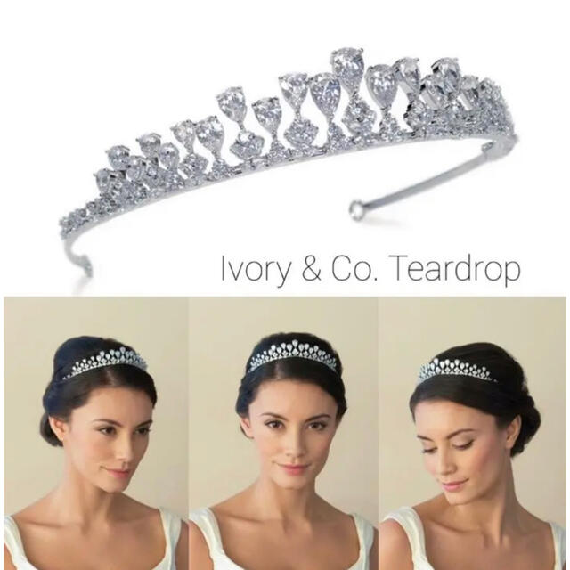 Vera Wang(ヴェラウォン)のIvory&Co. ティアラ　teardrop レディースのヘアアクセサリー(その他)の商品写真