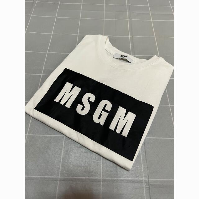 MSGM - 正規品 MSGM キッズ Tシャツ ボックスロゴ ロゴ Tシャツ 120cm ...